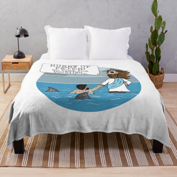 Item preview, Jesus Walking On Water, Matthew 14, Christian Funny designed and sold by doodlerob.