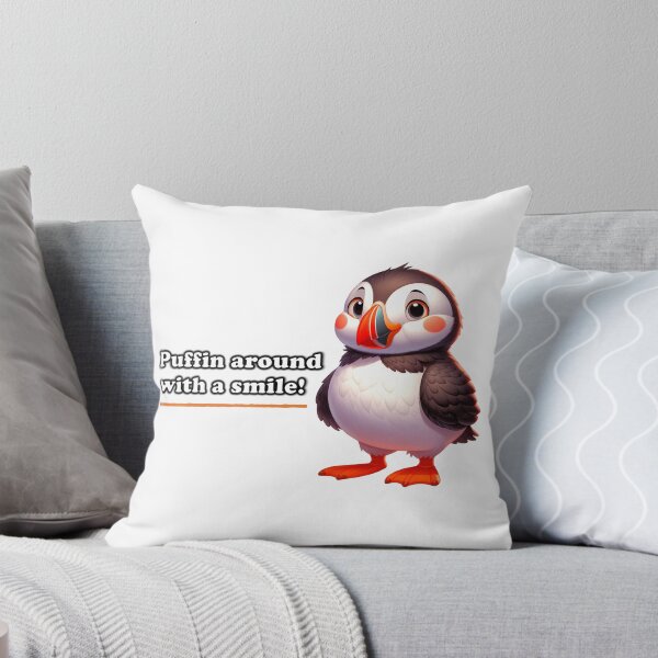 Item preview, Puffin around with a smile! Friendly smiling puffin designed and sold by sopfanna.