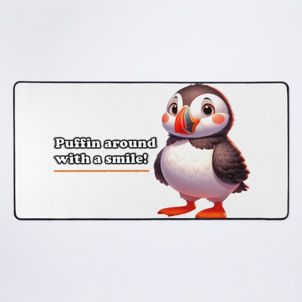 Item preview, Puffin around with a smile! Friendly smiling puffin designed and sold by sopfanna.