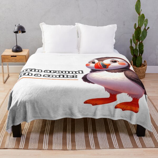 Item preview, Puffin around with a smile! Friendly smiling puffin designed and sold by sopfanna.