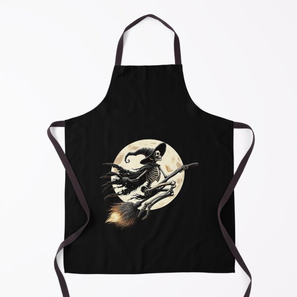Item preview, Skeleton Witch Halloween Riding Broomstick Creepy designed and sold by clothesy7.