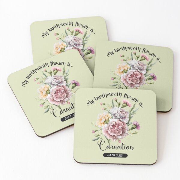 Item preview, Your BirthMonth Flower is - January - Carnation - Stickers, T-Shirts & More designed and sold by AlienSativo.