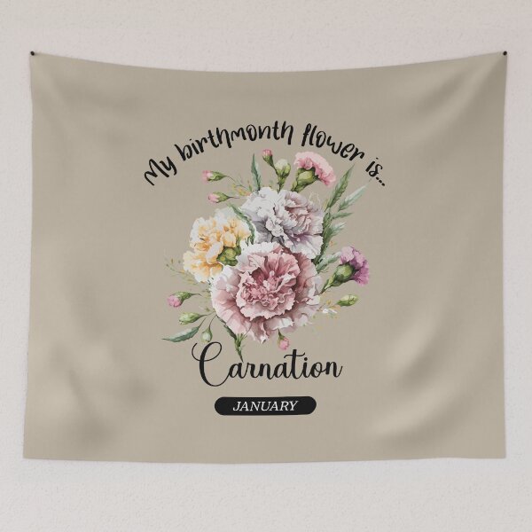 Item preview, Your BirthMonth Flower is - January - Carnation - Stickers, T-Shirts & More designed and sold by AlienSativo.