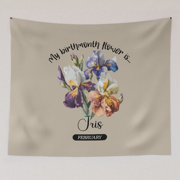 Item preview, Your BirthMonth Flower is - February - Iris - Stickers, T-Shirts & More designed and sold by AlienSativo.