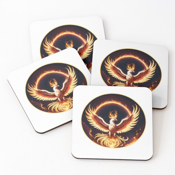 Item preview, Fire Phoenix Medallion with fire ring  designed and sold by Moonde04.