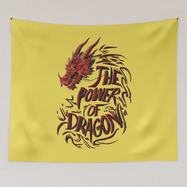 Item preview, RED FIERY DRAGON - The power of Dragon text designed and sold by SharingLove.