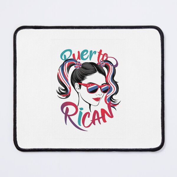 Item preview, Puerto Rico Girl Messy Hair Puerto Rico Pride designed and sold by RedCircleArt.
