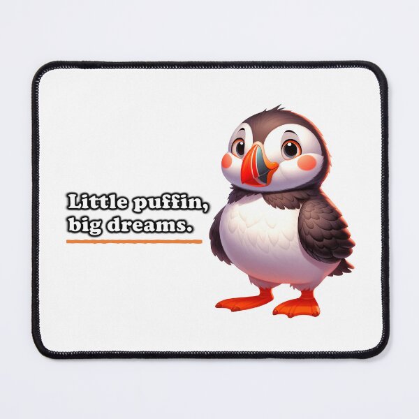 Item preview, Friendly smiling puffin "Little Puffin, big dreams." designed and sold by sopfanna.