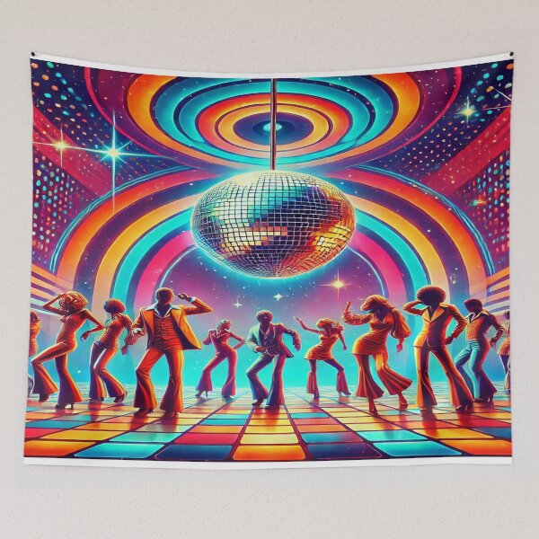 Item preview, Retro Disco Scene 70s designed and sold by Genady.