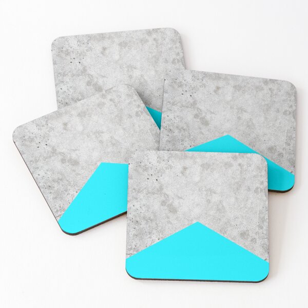 Item preview, Geometric Concrete Arrow Design - Neon Blue #504 designed and sold by Natural Collective.