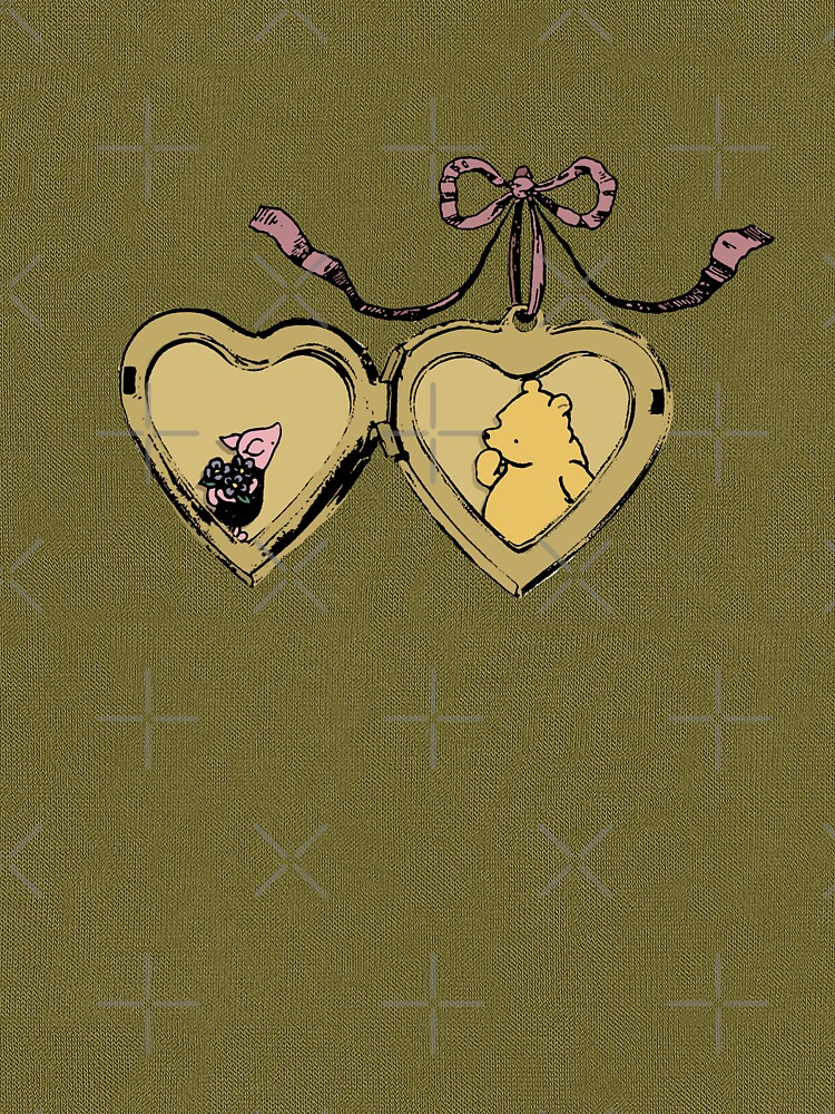 Thumbnail 7 of 7, Tri-blend T-Shirt, Pooh and Piglet Locket design designed and sold by aubreyelise17.