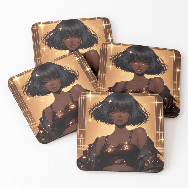Item preview, pop star fame black anime girl 2 designed and sold by Hellva.