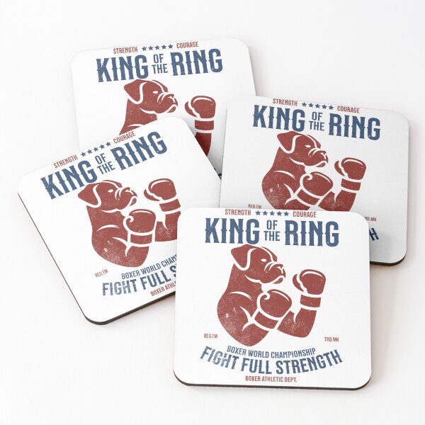 Item preview, Boxer Dog King of the Ring Vintage Gloves designed and sold by Animalistawear.