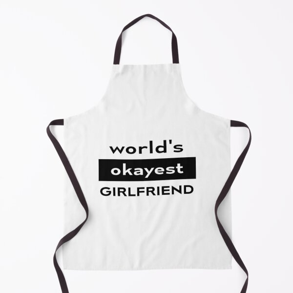 Item preview, World's okayest GIRLFRIEND | Funny| Gift | Words designed and sold by RedCircleArt.
