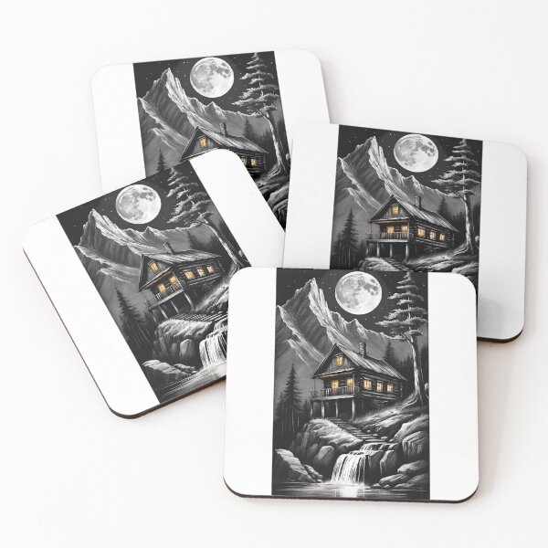 Item preview, Cabin in the Night designed and sold by thomas-bloomer.