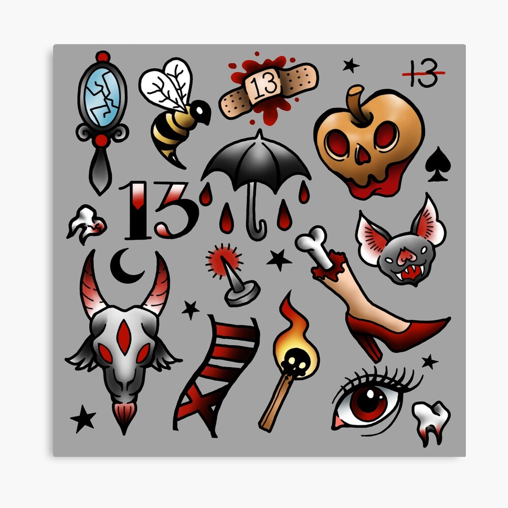 29 Traditional Bat Tattoo Flash JohnnieTaome