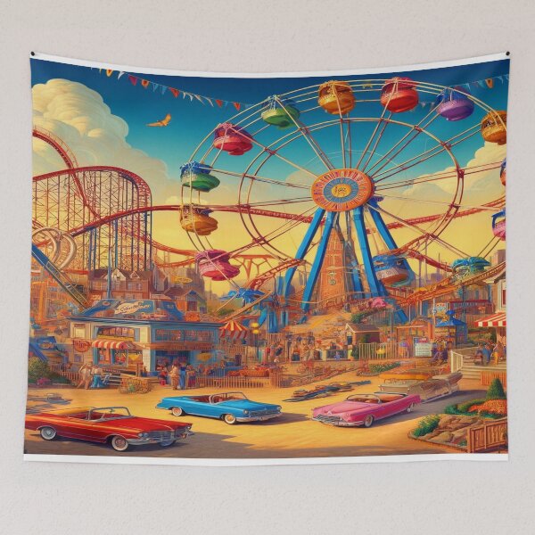 Item preview, Retro Amusement Park designed and sold by Genady.