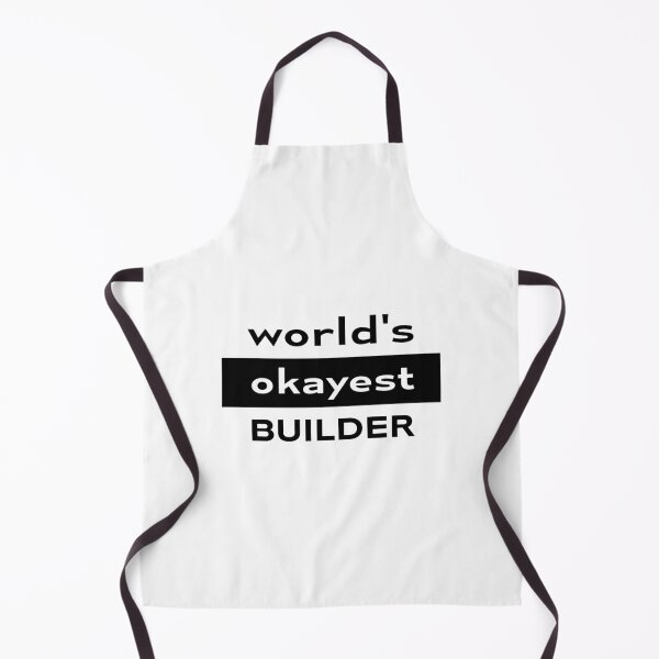 Item preview, World's okayest BUILDER | Funny| Gift | Words | designed and sold by RedCircleArt.