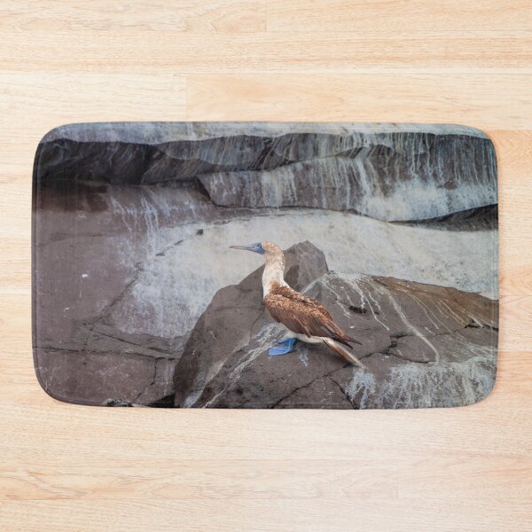 Item preview, Blue Footed Bird Perched on Rock designed and sold by SafariByMarisa.