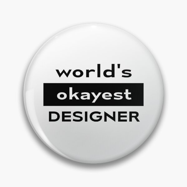 Item preview, World's okayest DESIGNER | Funny| Gift | Words |  designed and sold by RedCircleArt.