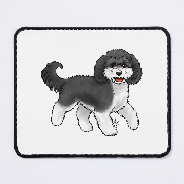 Item preview, Dog - Cavapoo - Black and White designed and sold by Jennifer Stolzer.