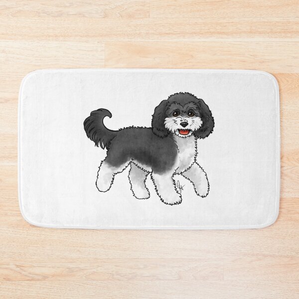 Item preview, Dog - Cavapoo - Black and White designed and sold by Jennifer Stolzer.