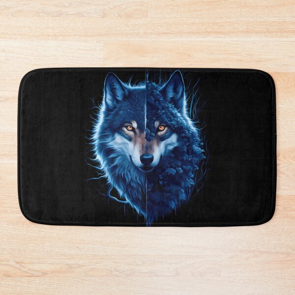 Item preview, The Mystic Wolf merged with the Night Forest designed and sold by DreamVibeShirt.