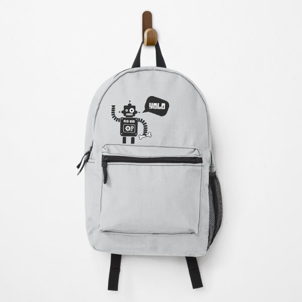 Item preview, YOLO Robot holding a bone waving Black and white HD HIGH QUALITY ONLINE STORE designed and sold by bard-art.