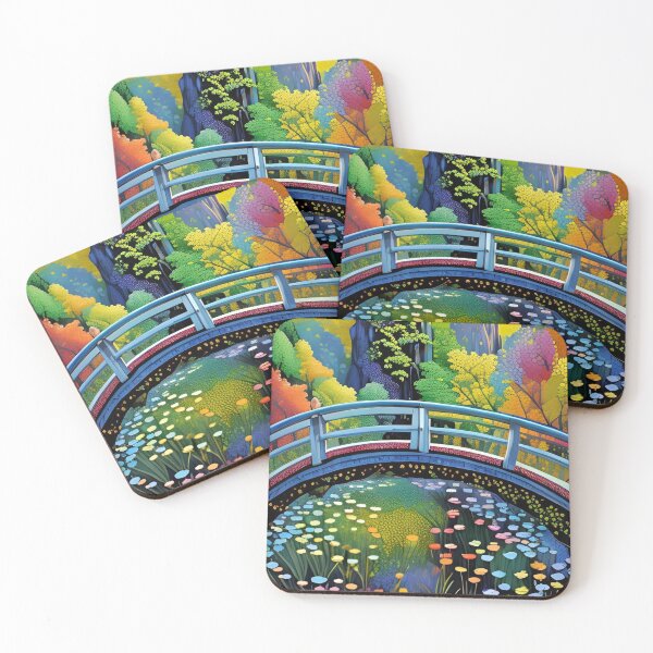Item preview, Arched Bridge in Autumn designed and sold by VibrantViv.
