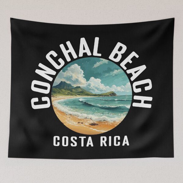 Item preview, Conchal Beach - Costa Rica (with White Lettering) designed and sold by VelvetRoom.