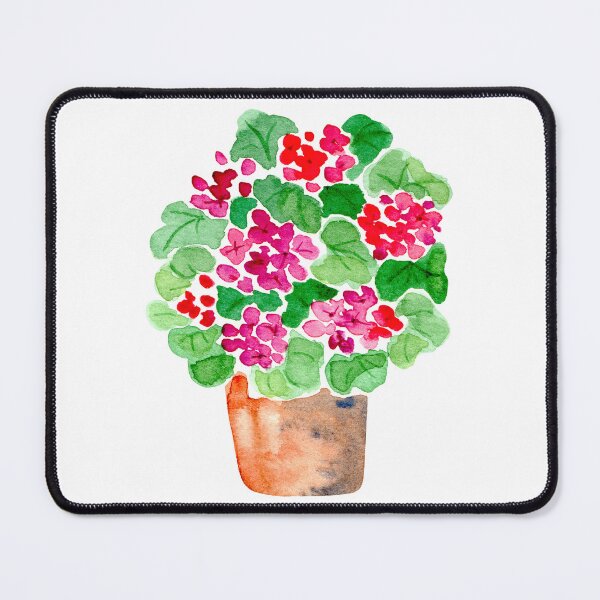 Item preview, Purple Geranium Plant in Watercolor designed and sold by andrebalest.art.