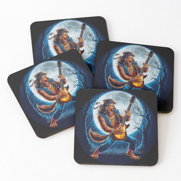 Item preview, Werewolf Playing Guitar Cool Halloween designed and sold by Cute & Sassy Custom Gifting Boutiques.