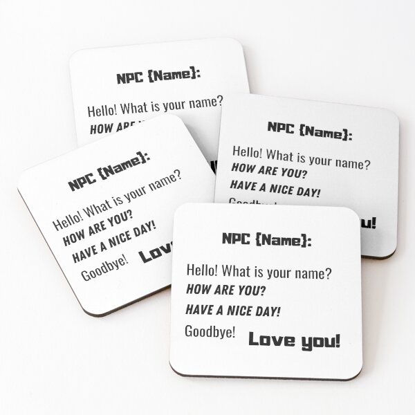 Item preview, NPC MODE: Hello! What is your name? designed and sold by RED-MOUSE.