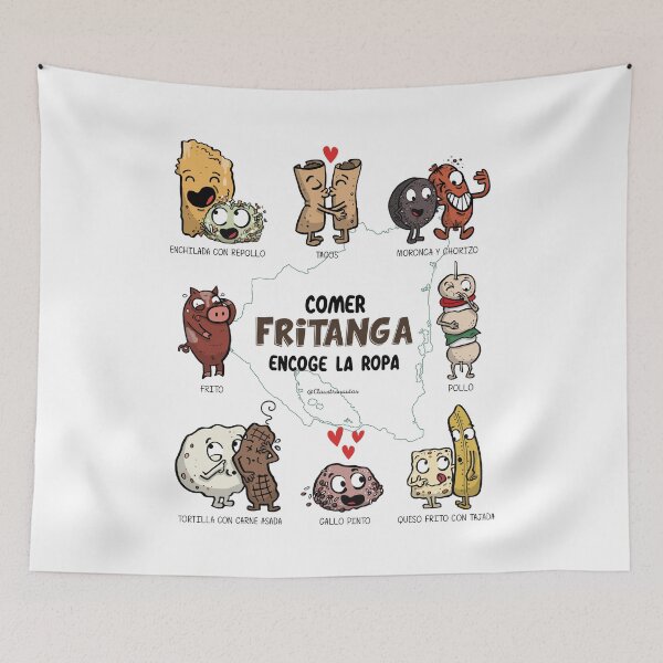 Item preview, Fritanga nicaraguense, white background designed and sold by Claustronautas.