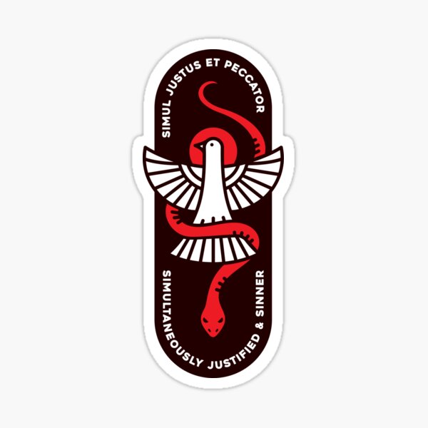 Item preview, Simul Justus Et Peccator designed and sold by Reformed Shirt Co..