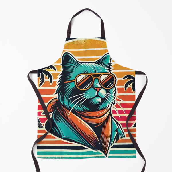 Item preview, Cool Cat Sunset Vibes designed and sold by Gold Turtle  Lina.