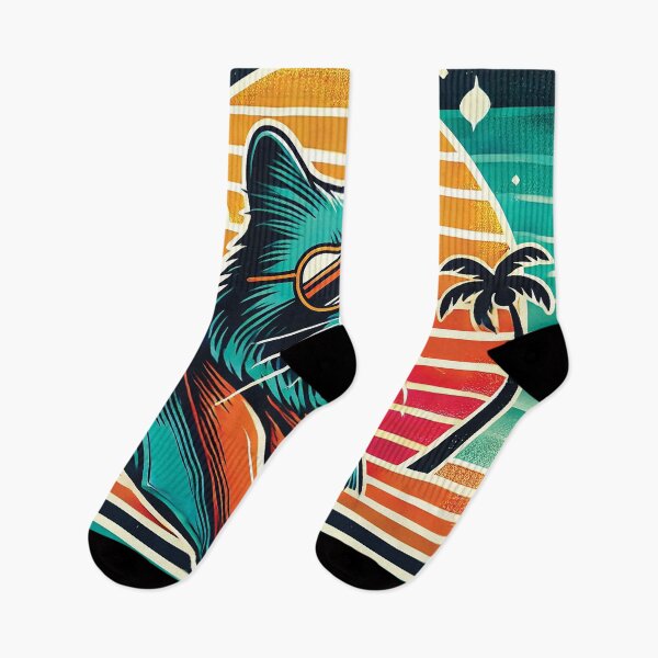 Item preview, Cool Cat Sunset Vibes designed and sold by Gold Turtle  Lina.