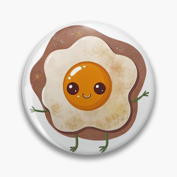 Item preview, Cartoon Cute Fried Egg Character designed and sold by natalielaf.