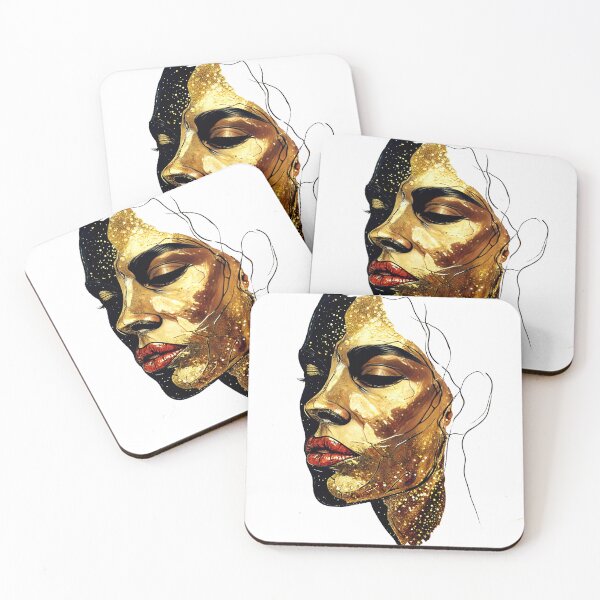 Item preview, Painting of the Golden Afro-Latina Woman  designed and sold by PixelCraftDSG.