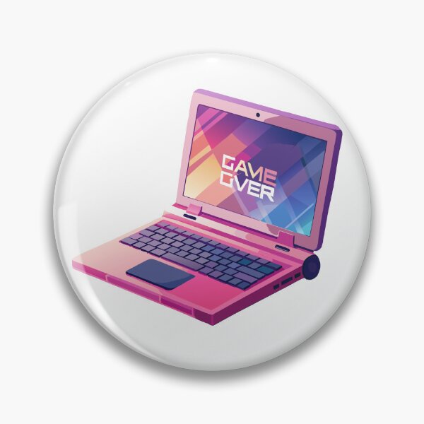 Item preview, Retro Laptop with Game Over on the Display designed and sold by natalielaf.