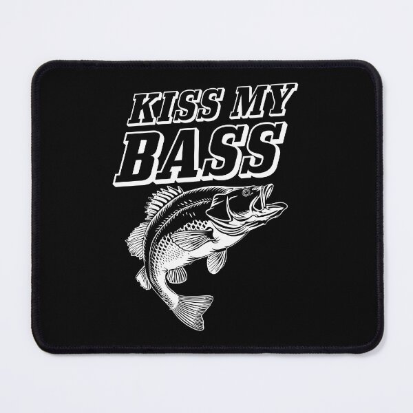 Item preview, Kiss My Bass Funny Vintage Style Fishing designed and sold by trendyzcom.