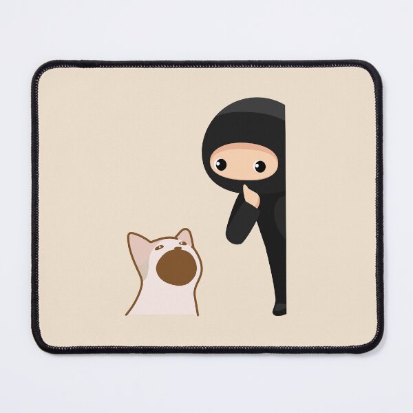 Item preview, Stealthy Ninja and Curious Cat designed and sold by Umay Eylul Keles.