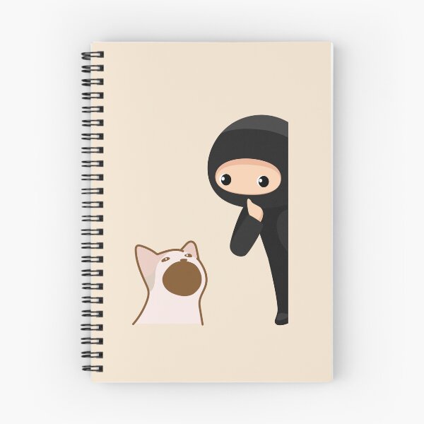 Item preview, Stealthy Ninja and Curious Cat designed and sold by Umay Eylul Keles.