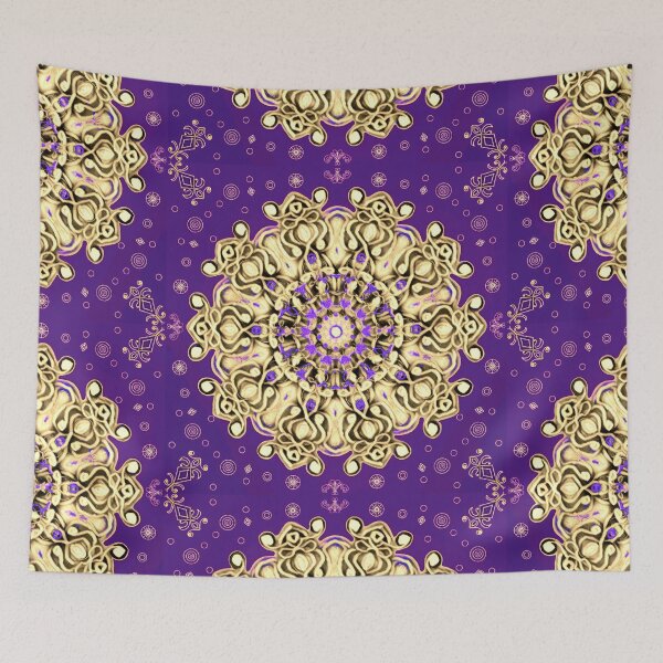 Item preview, Classic Purple Snowflake (Golden) designed and sold by MidnightRain.