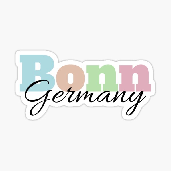 Bonn Germany Travel Luggage Sticker