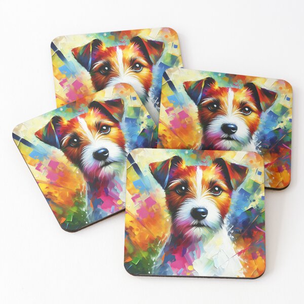 Item preview, Russell Terrier Dog Acrylic Print Pet Portrait Pet Lovers designed and sold by Puppy Puzzles Plus.