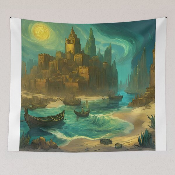 Item preview, van gogh's discovery of atlantis designed and sold by ezgimelikezorlu.
