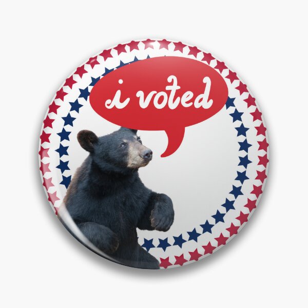 Item preview, I Voted | Black Bear - AL, LA, NM, WV designed and sold by Broadcreek-Art.