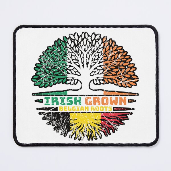Item preview, Belgium Belgian Irish Ireland Tree Roots Flag designed and sold by FlagX.