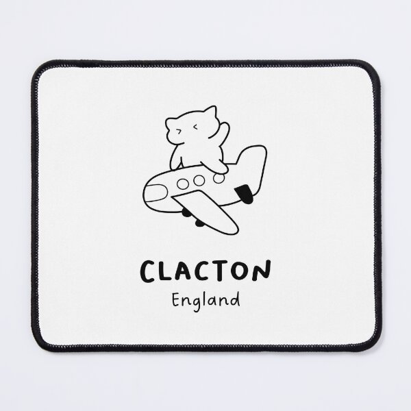 Item preview, Clacton, England | Adorable Cat on Plane Design | Airplane Illustration | Cat's Trip designed and sold by RM-Journey.